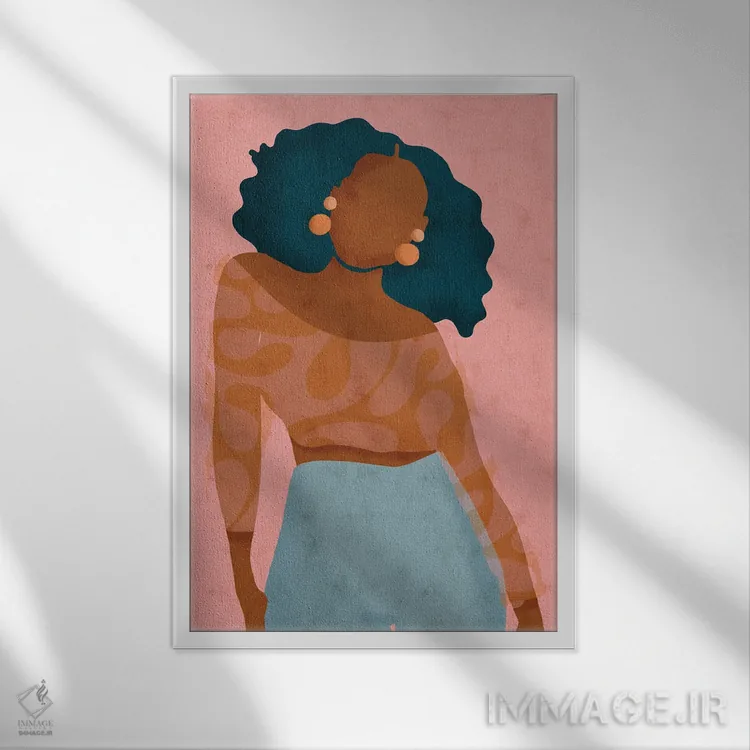 تابلو مینیمال حال و هوا اثر رینا نوریگا - نمای قابدار سفید