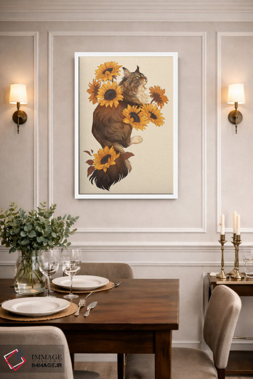 تابلو دکوراتیو آفتابگردان ها اثر نورا پوتوورا - D1W