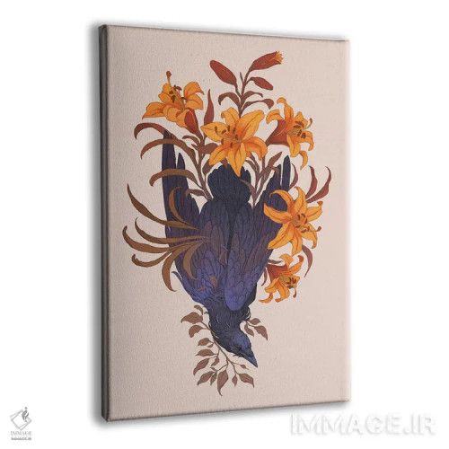 تابلو دکوراتیو در میان زنبق ها اثر نورا پوتوورا - نمای پرسپکتیو محصول