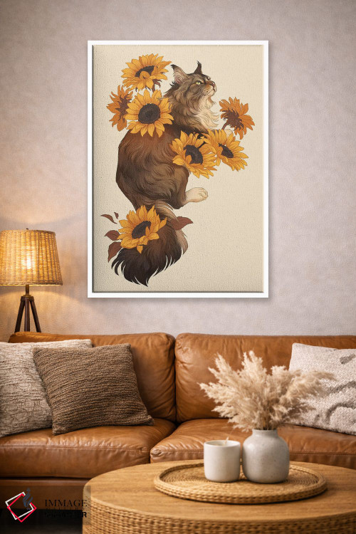 تابلو دکوراتیو آفتابگردان ها اثر نورا پوتوورا - D3W