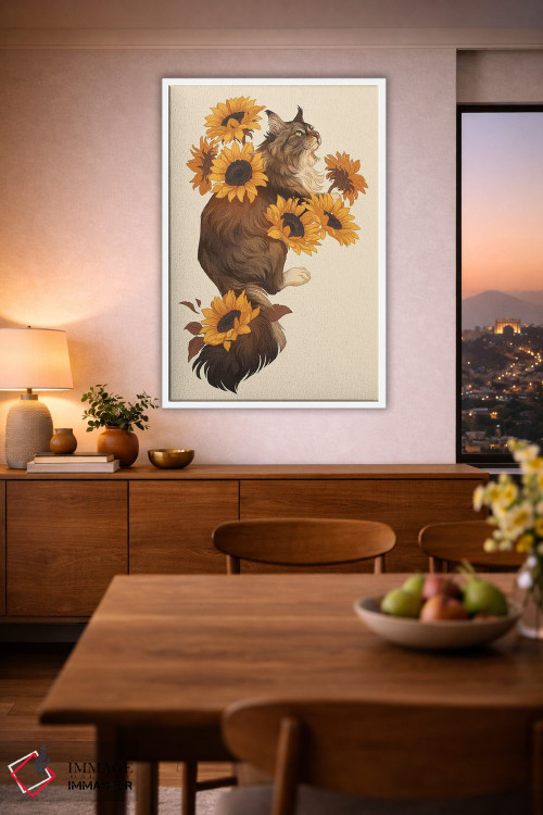 تابلو دکوراتیو آفتابگردان ها اثر نورا پوتوورا - D2W