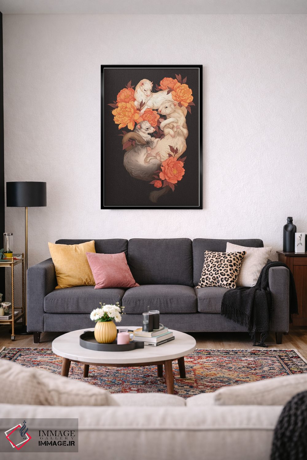 تابلو دکوراتیو برادران درهم تنیده اثر نورا پوتوورا - D4B