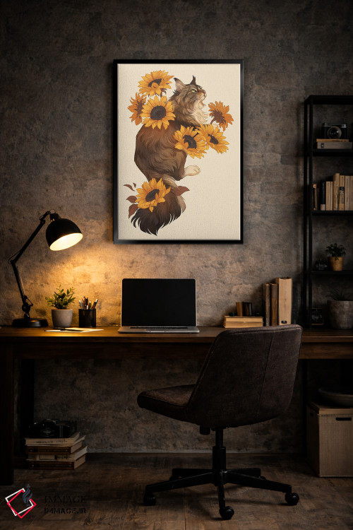 تابلو دکوراتیو آفتابگردان ها اثر نورا پوتوورا - D6B