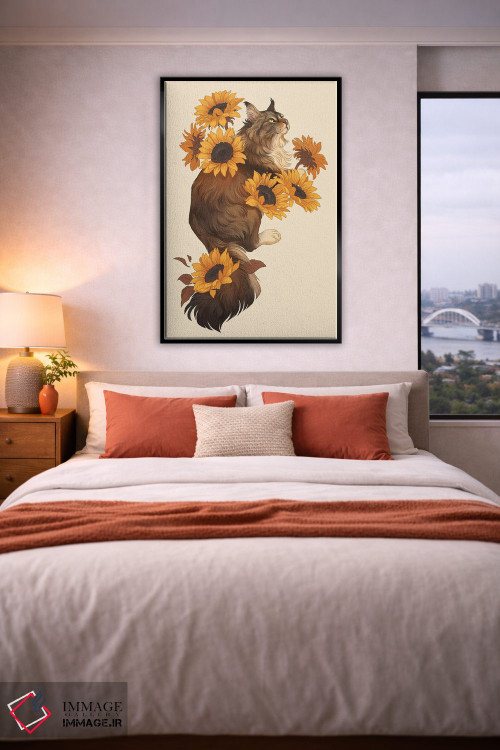 تابلو دکوراتیو آفتابگردان ها اثر نورا پوتوورا - D5B