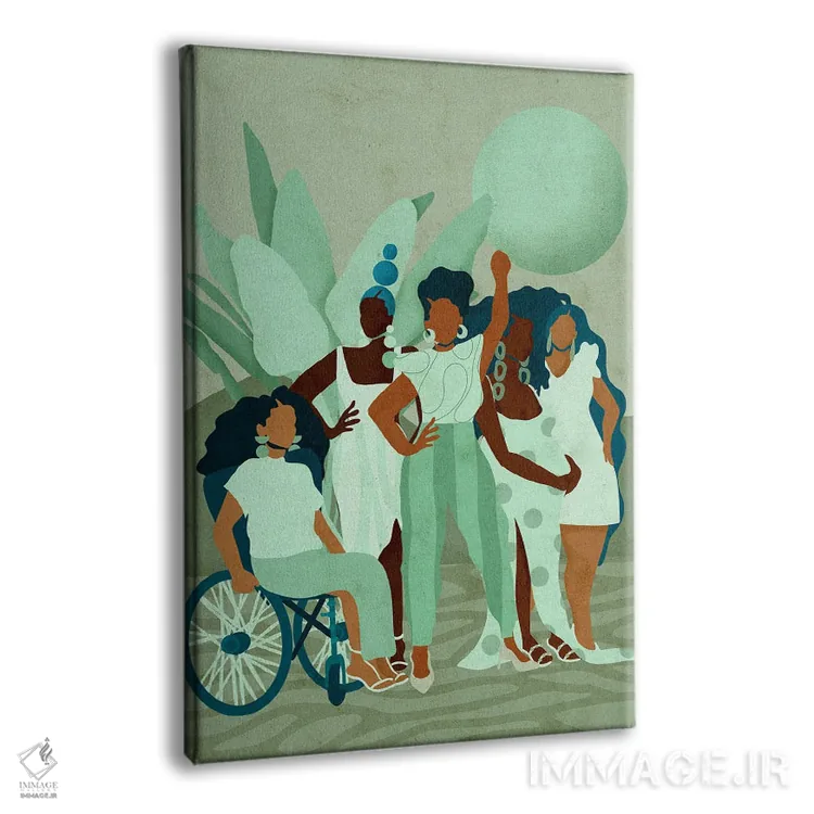 تابلو دکوراتیو خط مقدم اثر رینا نوریگا - نمای پرسپکتیو محصول