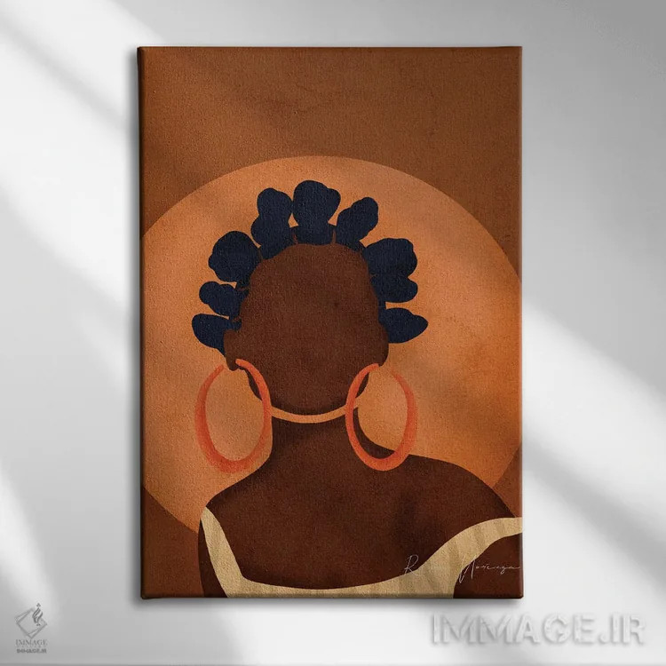 تابلو مینیمال منباورا اثر رینا نوریگا - نمای روبهرو روی دیوار