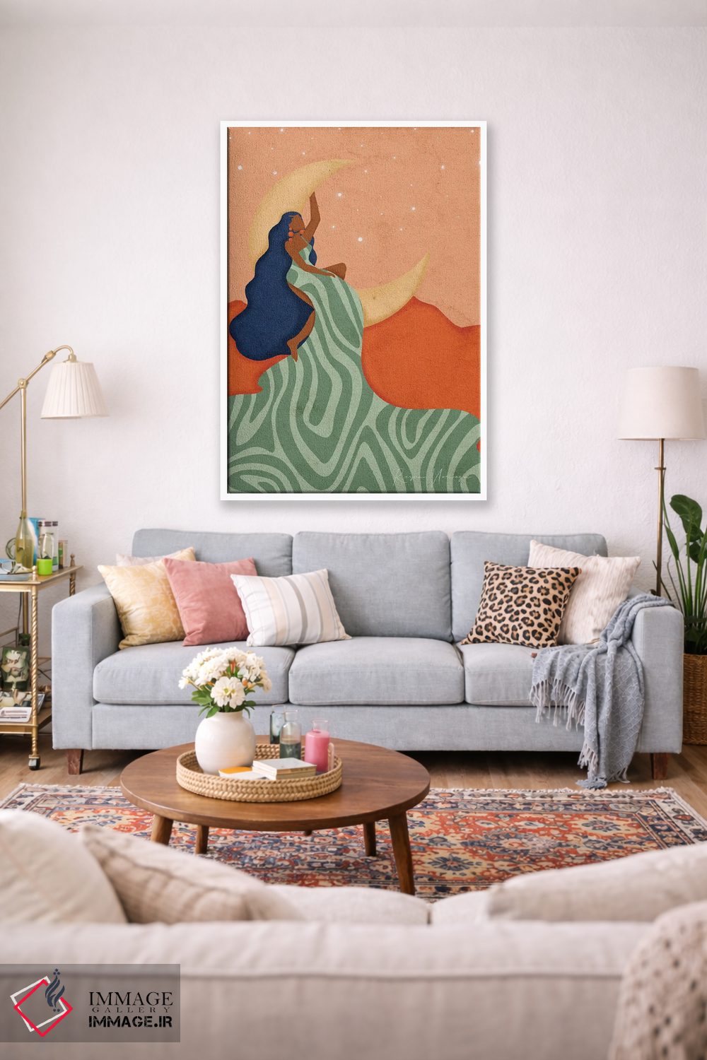 تابلو مینیمال رویابین بزرگ اثر رینا نوریگا - D1W