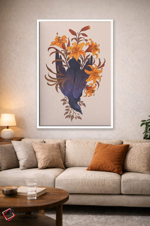 تابلو دکوراتیو در میان زنبق ها اثر نورا پوتوورا - D1W