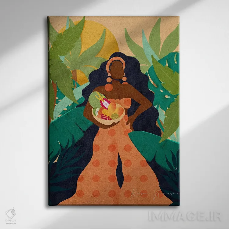 تابلو دکوراتیو میوه های جنوب فلوریدا ۲ اثر رینا نوریگا - نمای روبهرو روی دیوار