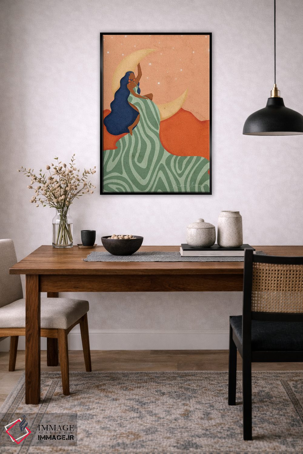 تابلو مینیمال رویابین بزرگ اثر رینا نوریگا - D4B