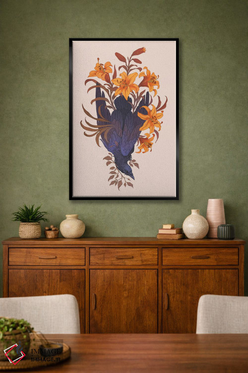 تابلو دکوراتیو در میان زنبق ها اثر نورا پوتوورا - D2B