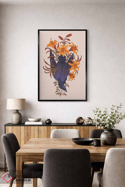 تابلو دکوراتیو در میان زنبق ها اثر نورا پوتوورا - D4B