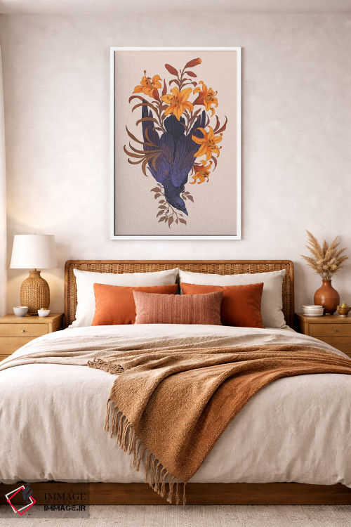 تابلو دکوراتیو در میان زنبق ها اثر نورا پوتوورا - D3W