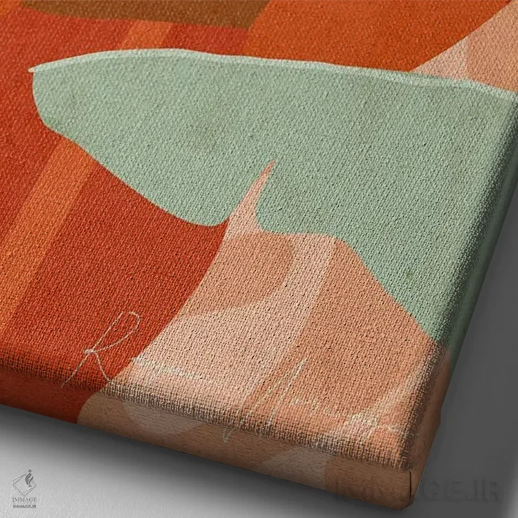 تابلو دکوراتیو نشئه پس از زایمان اثر رینا نوریگا - نمای نزدیک بافت بوم