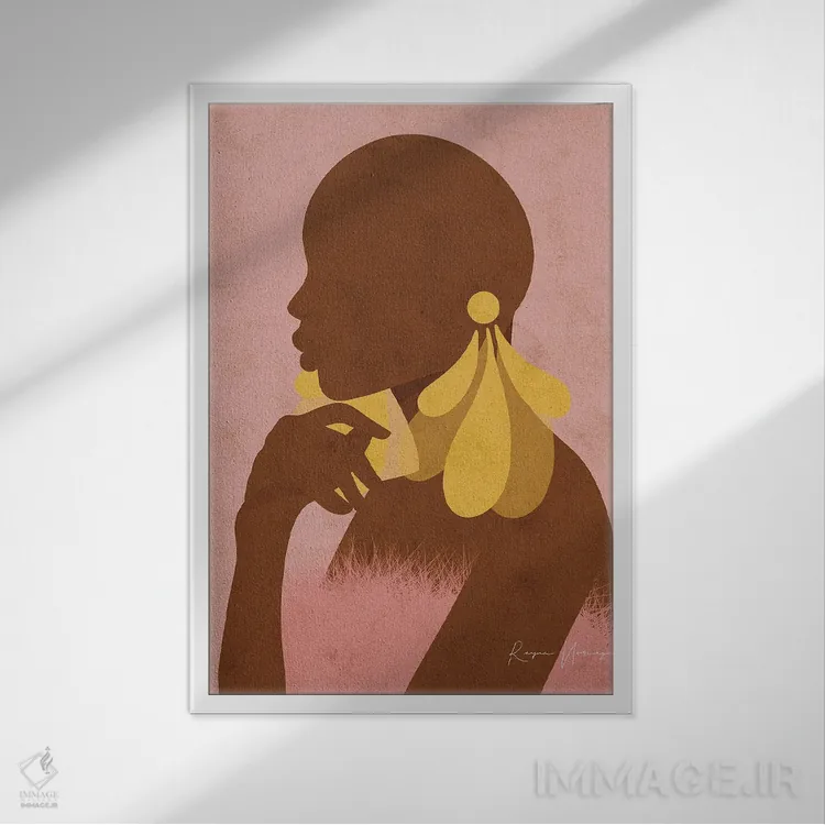 تابلو دکوراتیو زندگی نرم و آرام اثر رینا نوریگا - نمای قابدار سفید