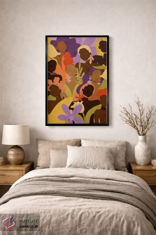 تابلو دکوراتیو شکوفه ما اثر رینا نوریگا - D2B