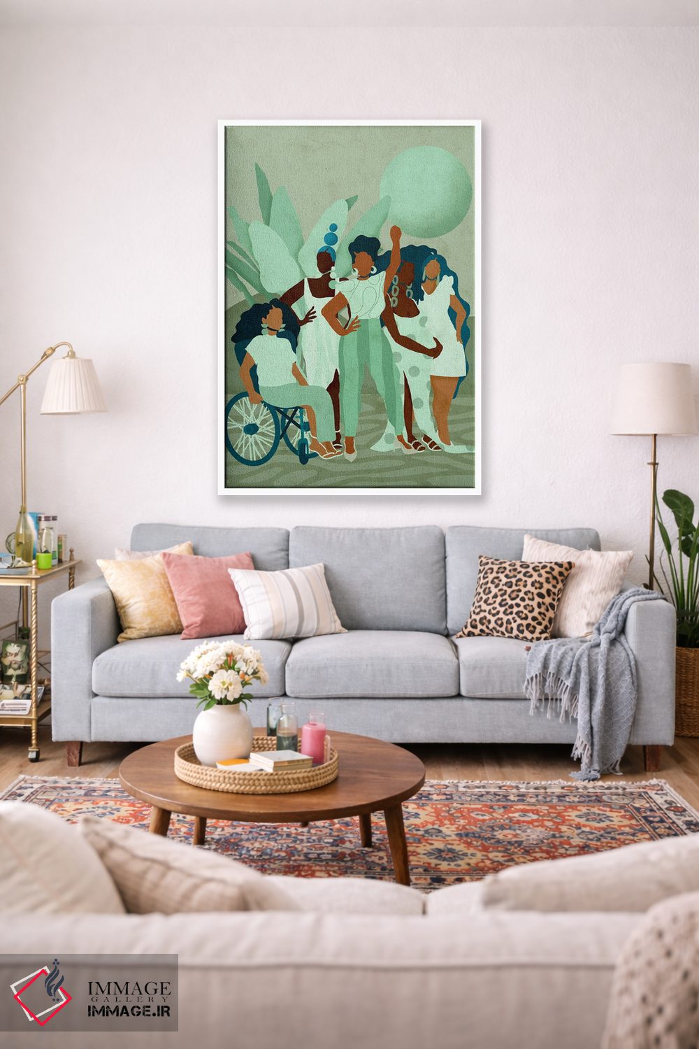 تابلو دکوراتیو خط مقدم اثر رینا نوریگا - D1W