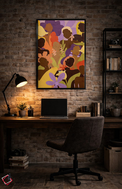 تابلو دکوراتیو شکوفه ما اثر رینا نوریگا - D6B