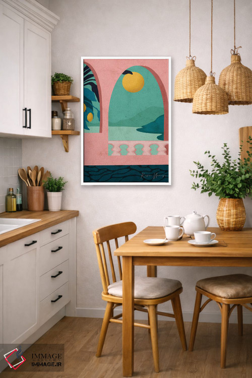 تابلو مینیمال پوزیتانو اثر رینا نوریگا - D4W