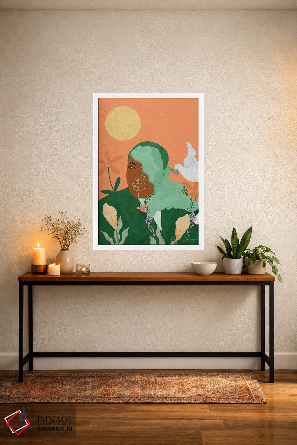 تابلو دکوراتیو مارتین لوتر کینگ اثر رینا نوریگا - D2W