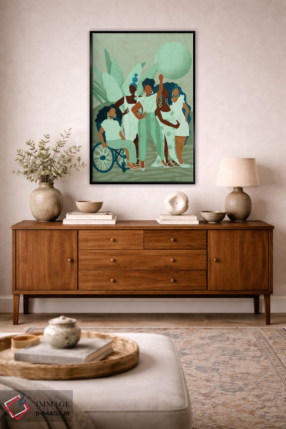 تابلو دکوراتیو خط مقدم اثر رینا نوریگا - D4B