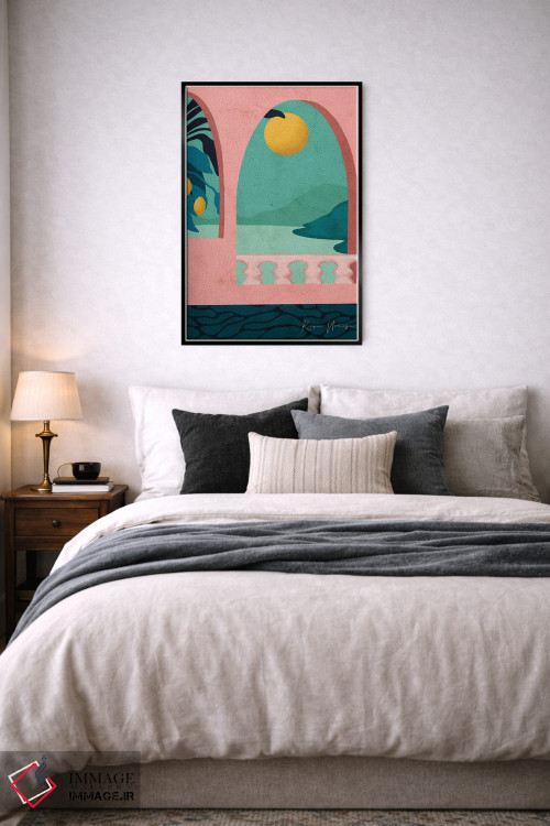 تابلو مینیمال پوزیتانو اثر رینا نوریگا - D6B