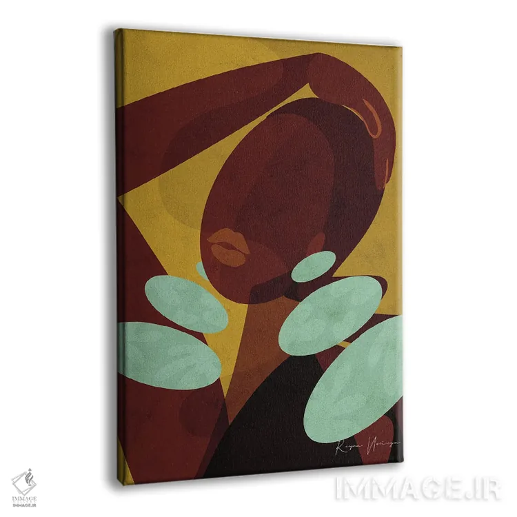 تابلو مدرن سر بالا گرفتن اثر رینا نوریگا - نمای پرسپکتیو محصول