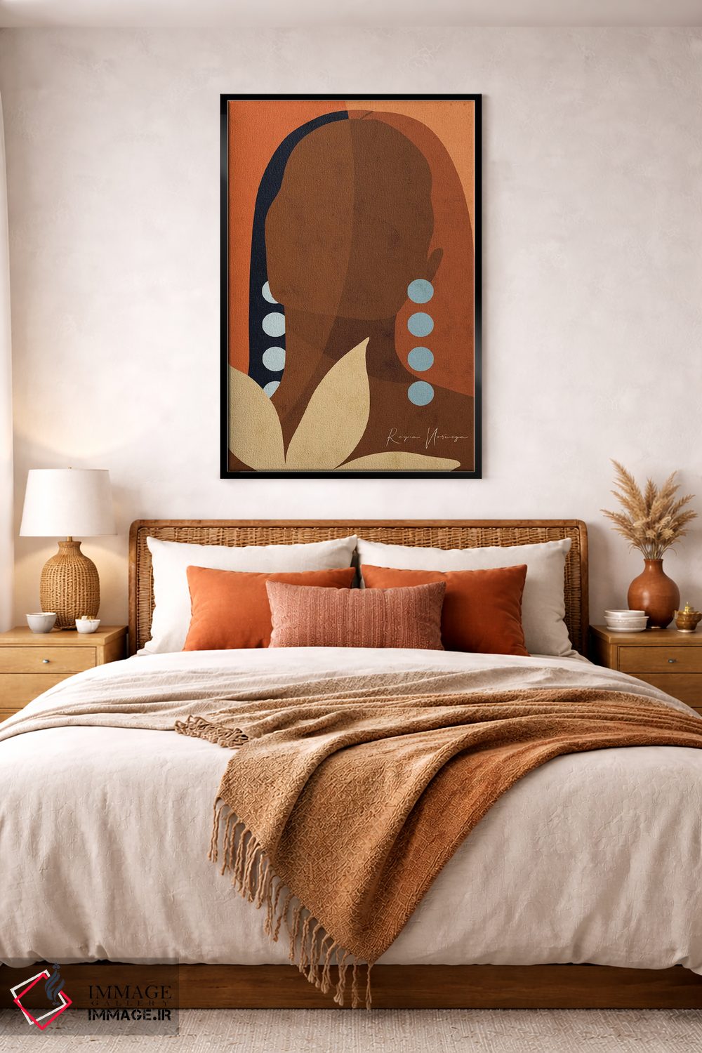 تابلو دکوراتیو سر برآوردن اثر رینا نوریگا - D5B