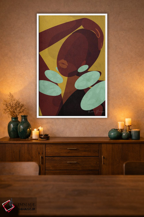 تابلو مدرن سر بالا گرفتن اثر رینا نوریگا - D1W
