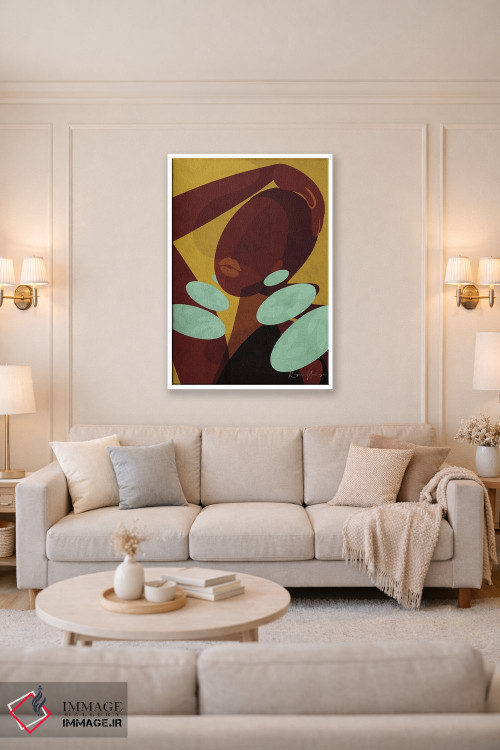 تابلو مدرن سر بالا گرفتن اثر رینا نوریگا - D3W