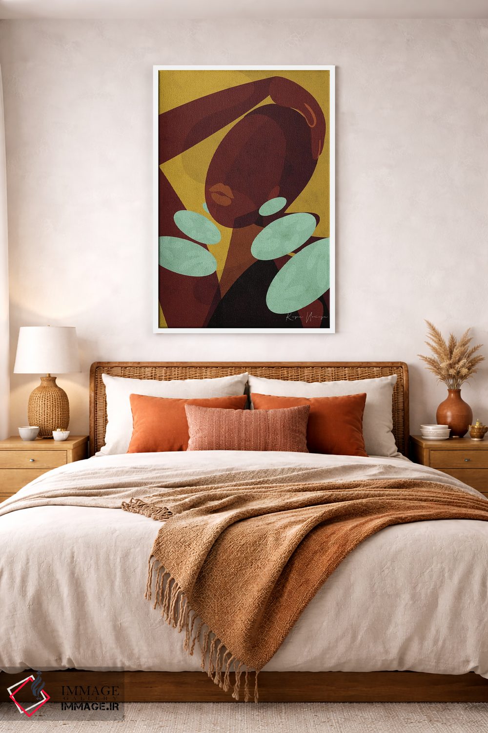 تابلو مدرن سر بالا گرفتن اثر رینا نوریگا - D4W