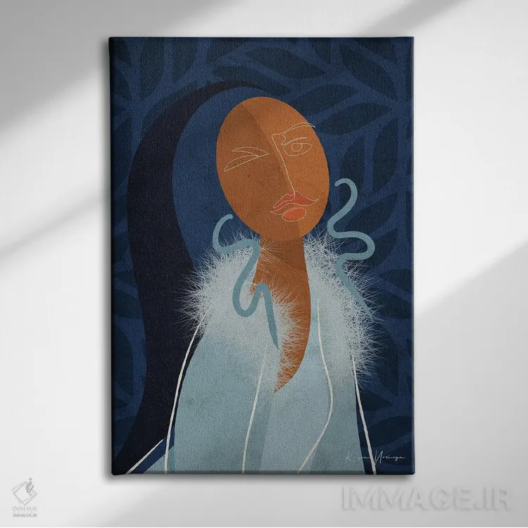 تابلو دکوراتیو ژانویه اثر رینا نوریگا - نمای روبهرو روی دیوار