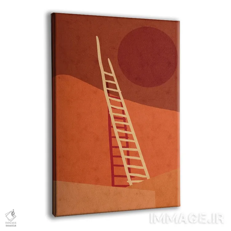 تابلو مینیمال صحرا اثر رینا نوریگا - نمای پرسپکتیو محصول