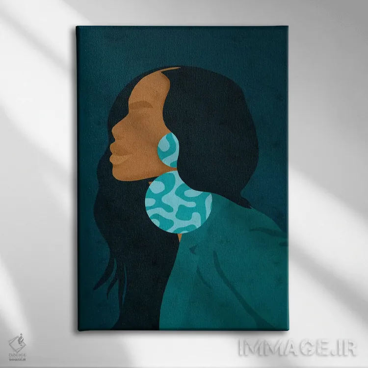 تابلو مینیمال شریل اثر رینا نوریگا - نمای روبهرو روی دیوار