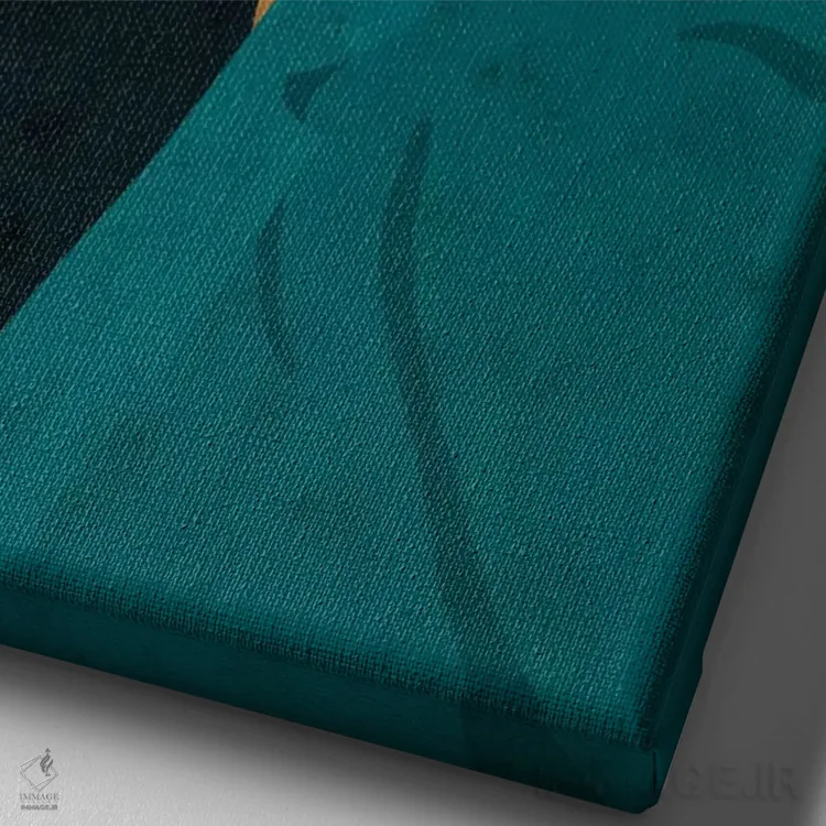 تابلو مینیمال شریل اثر رینا نوریگا - نمای نزدیک بافت بوم