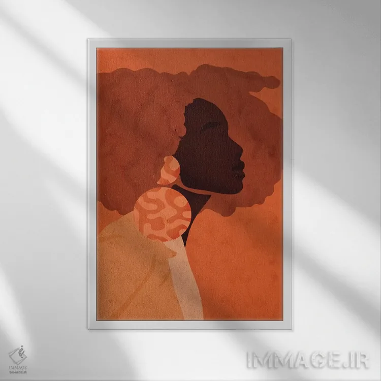تابلو مینیمال تولا اثر رینا نوریگا - نمای قابدار سفید