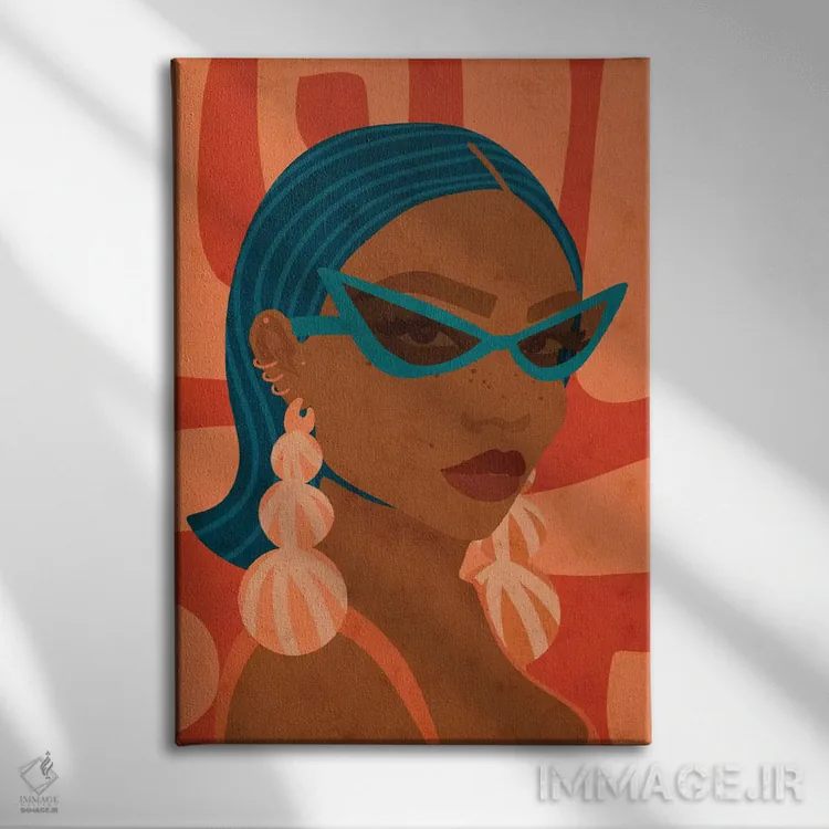 تابلو دکوراتیو سایه دار اثر رینا نوریگا - نمای روبهرو روی دیوار