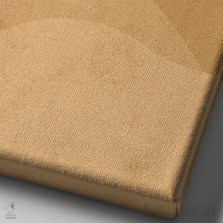 تابلو مینیمال ماه خونین اثر رینا نوریگا - نمای نزدیک بافت بوم