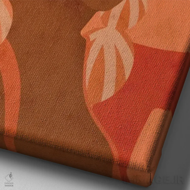 تابلو دکوراتیو سایه دار اثر رینا نوریگا - نمای نزدیک بافت بوم