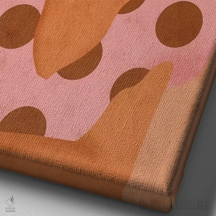 تابلو مینیمال لوئیزا اثر رینا نوریگا - نمای نزدیک بافت بوم