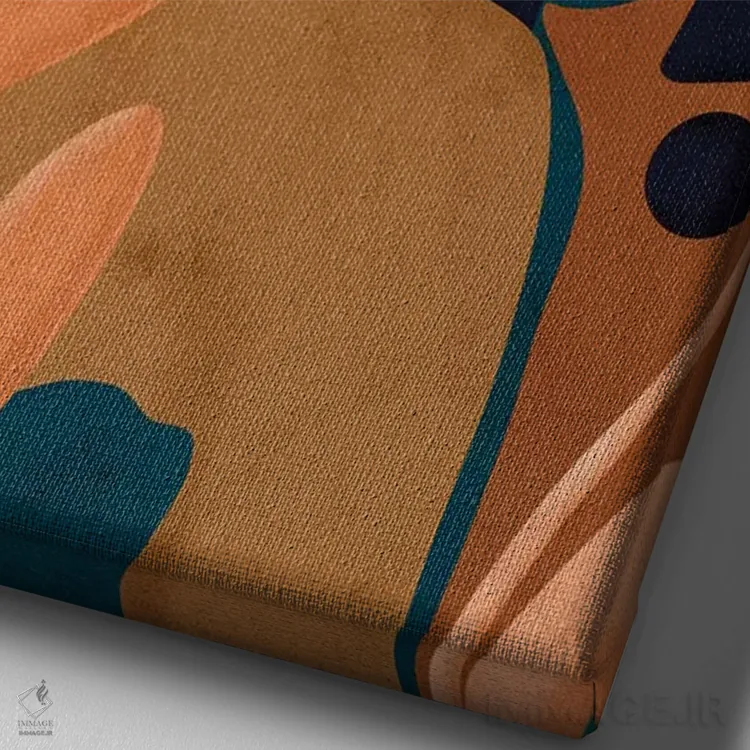 تابلو مینیمال آرامش اثر رینا نوریگا - نمای نزدیک بافت بوم