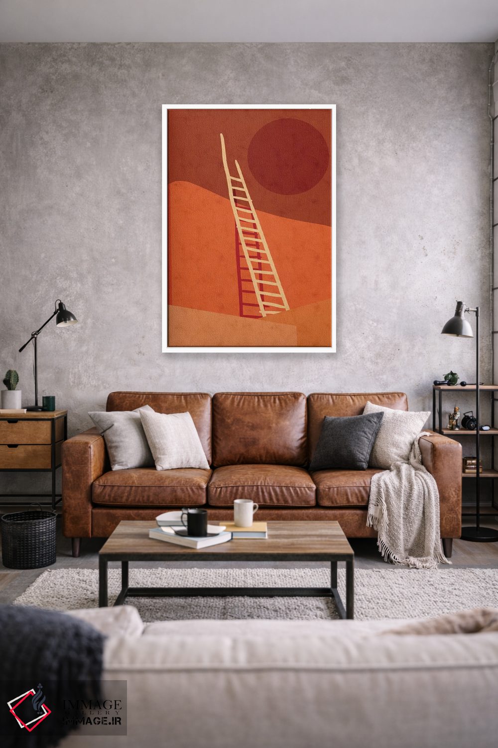 تابلو مینیمال صحرا اثر رینا نوریگا - D1W