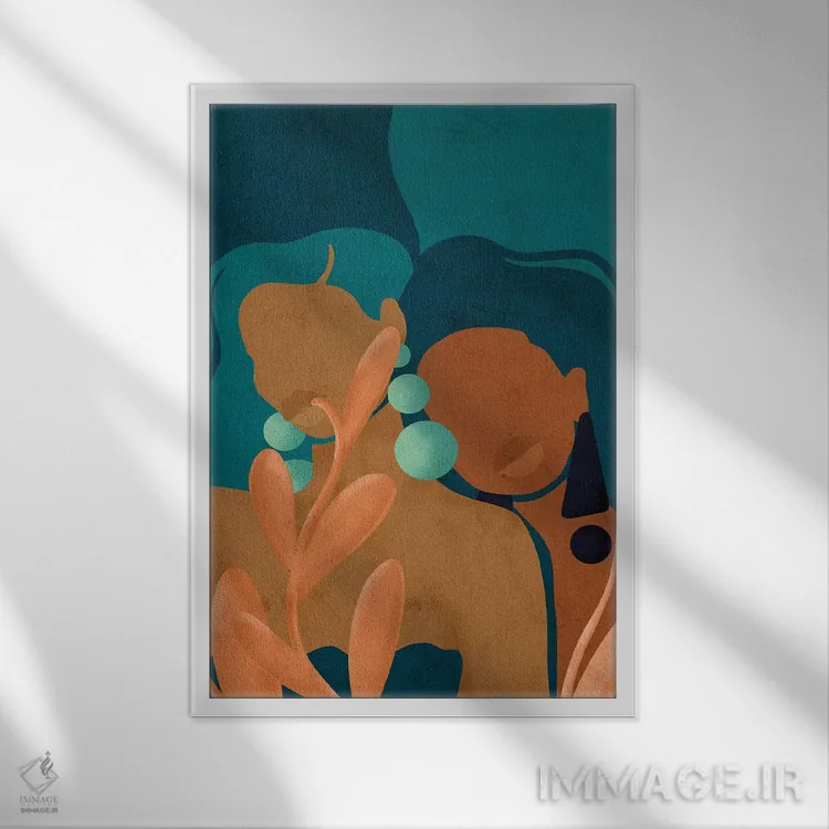 تابلو مینیمال آرامش اثر رینا نوریگا - نمای قابدار سفید