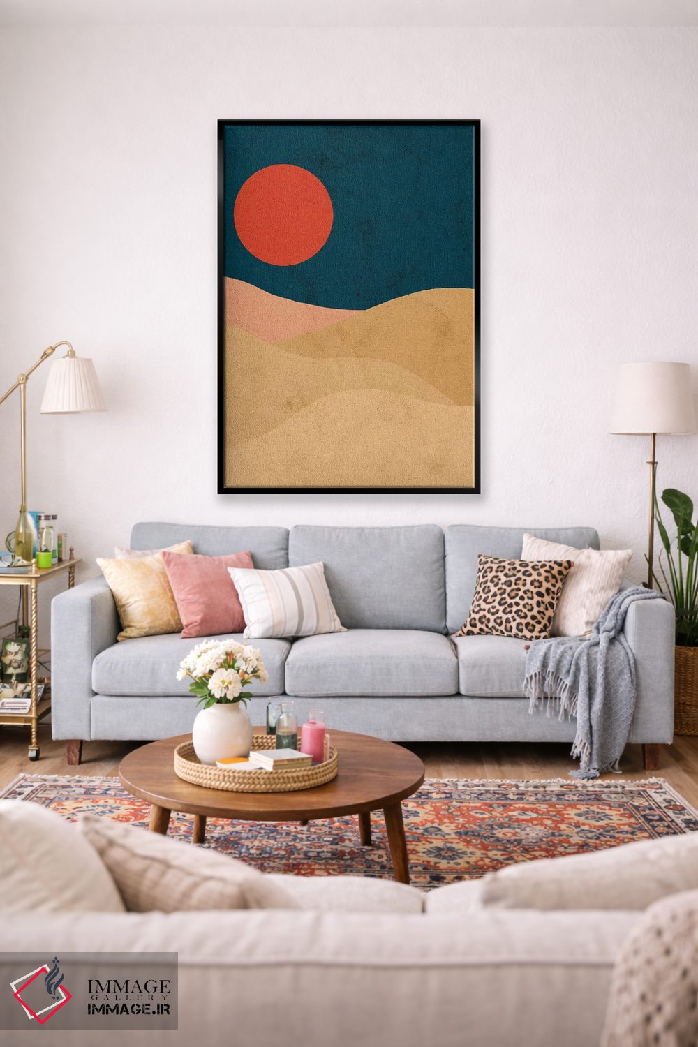 تابلو مینیمال ماه خونین اثر رینا نوریگا - D2B