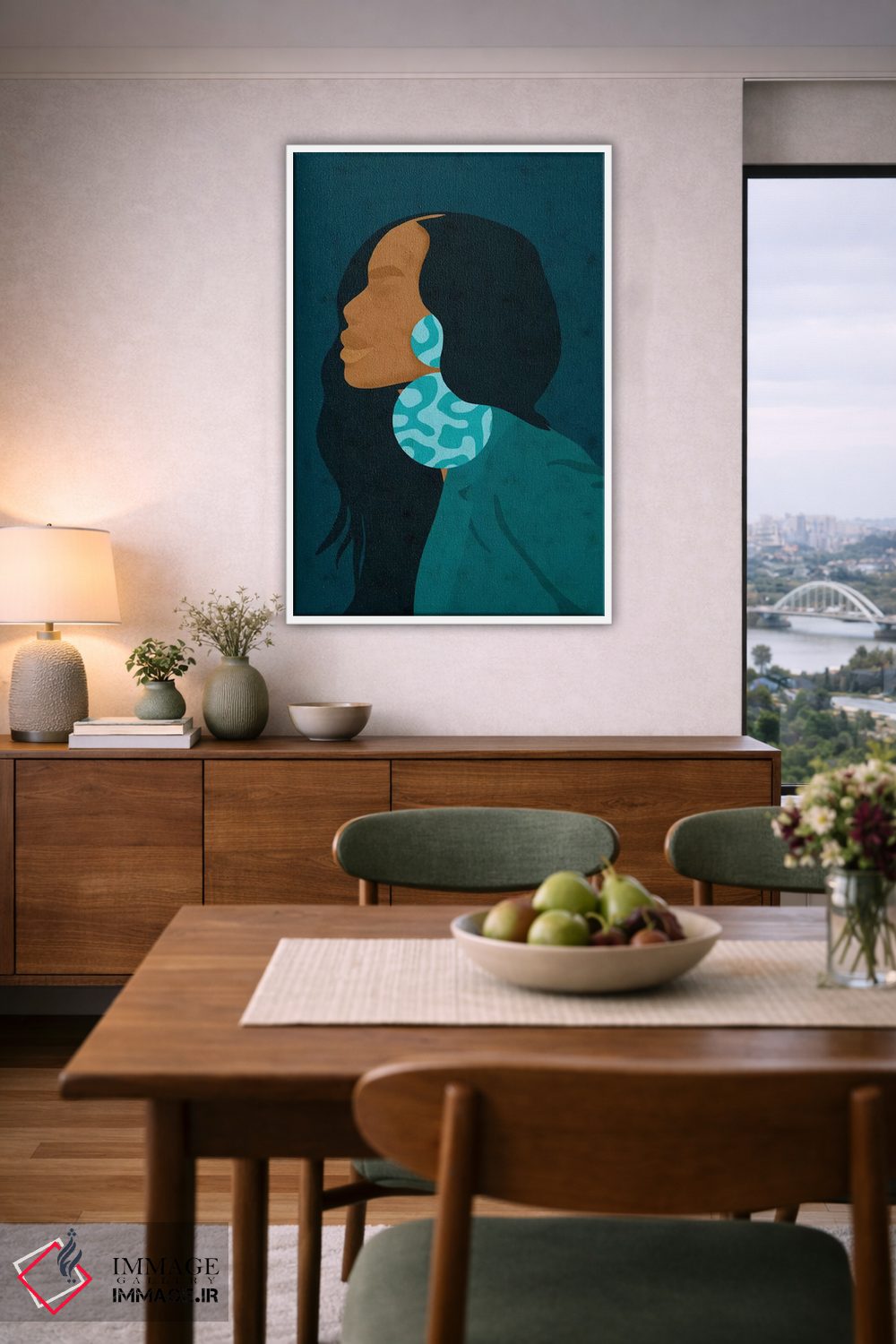 تابلو مینیمال شریل اثر رینا نوریگا - D5W