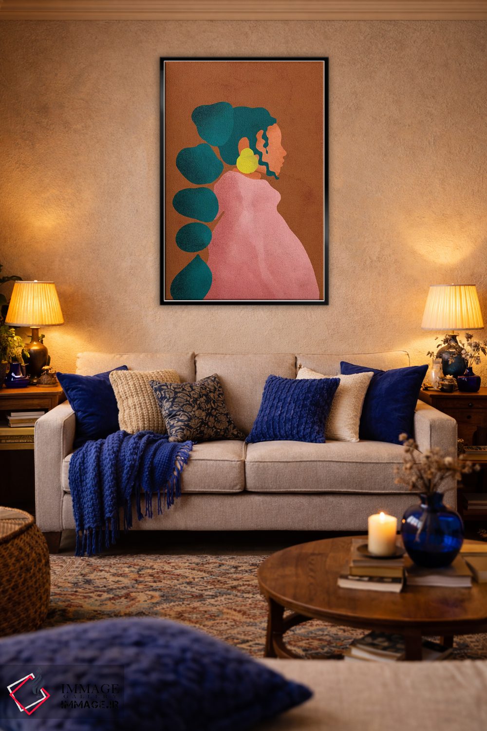 تابلو مینیمال کل اثر رینا نوریگا - D5B