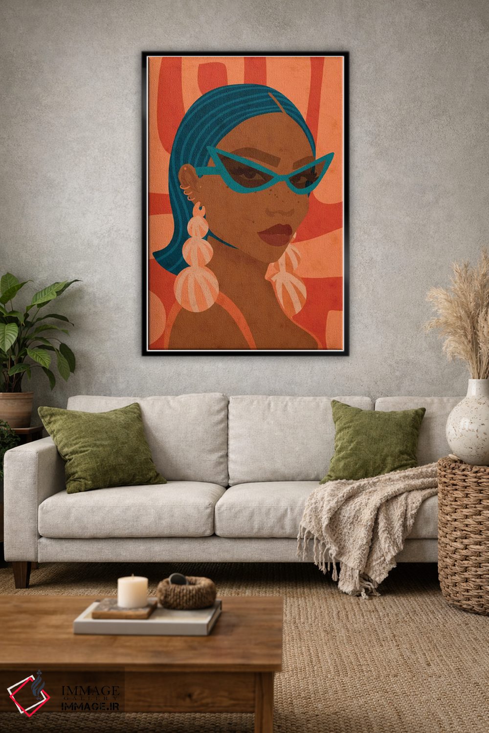 تابلو دکوراتیو سایه دار اثر رینا نوریگا - D1B