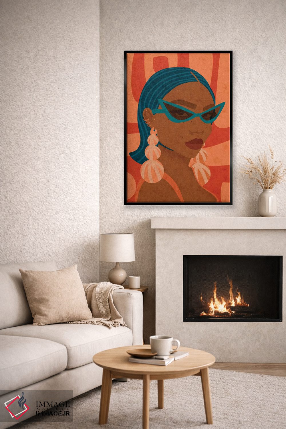 تابلو دکوراتیو سایه دار اثر رینا نوریگا - D6B