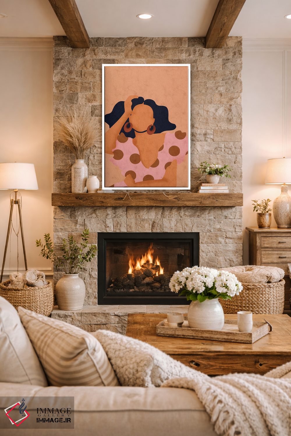 تابلو مینیمال لوئیزا اثر رینا نوریگا - D1W