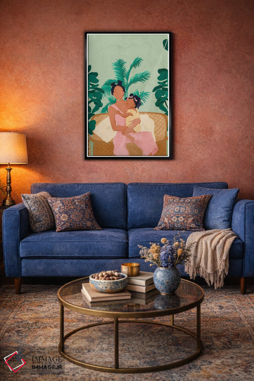 تابلو دکوراتیو جودی و نوزاد اثر رینا نوریگا - D6B